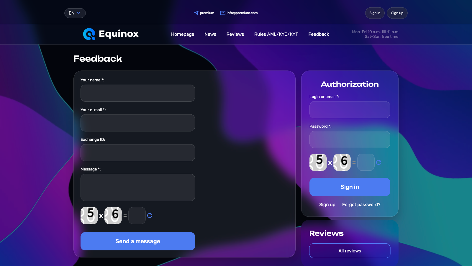 Account view